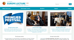 Desktop Screenshot of europelecture.com